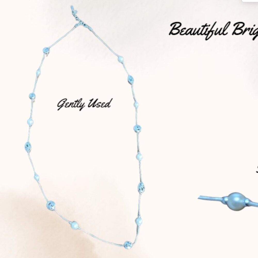 Beautiful Brighton Long Contempo Necklace with Pearls